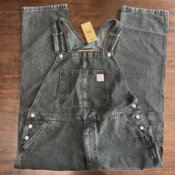 Levis Mens Workwear Overalls Dark Wash Black Size XXL NWT - Picture 6 of 10
